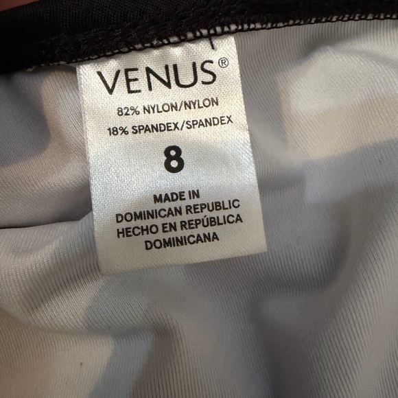 VENUS Size 8 Black One -Piece Swimsuit - Picture 7 of 9